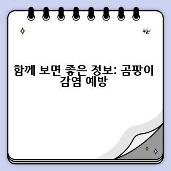 함께 보면 좋은 정보: 곰팡이 감염 예방