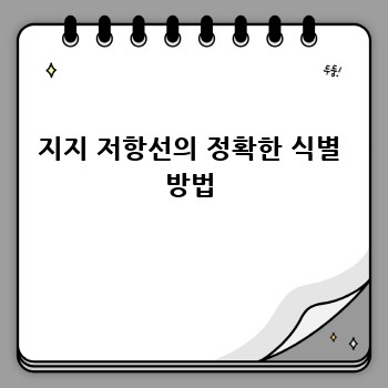 지지 저항선의 정확한 식별 방법