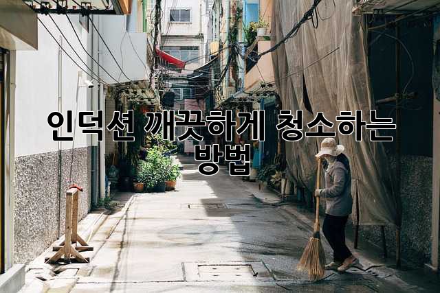 인덕션 깨끗하게 청소하는 방법