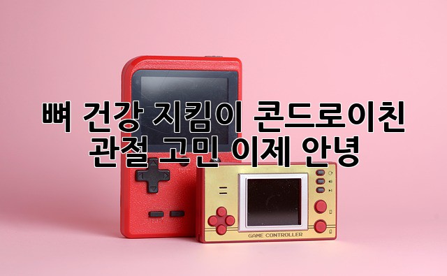뼈 건강 지킴이💪 콘드로이친, 관절 고민 이제 안녕! 👋