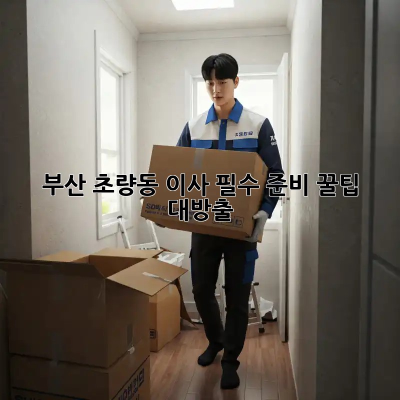 부산 초량동 이사🧹✨ 필수 준비! 꿀팁 대방출