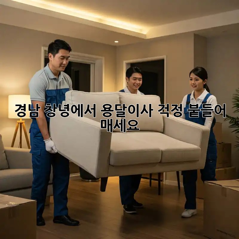 경남 창녕에서 용달이사? 걱정 붙들어 매세요!