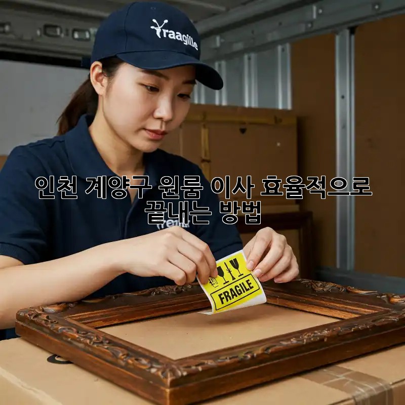 인천 계양구 원룸 이사, 효율적으로 끝내는 방법!