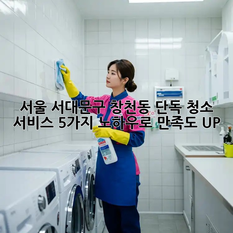서울 서대문구 창천동 단독 청소 서비스: 5가지 노하우로 만족도 UP!