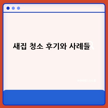 새집 청소 후기와 사례들 
